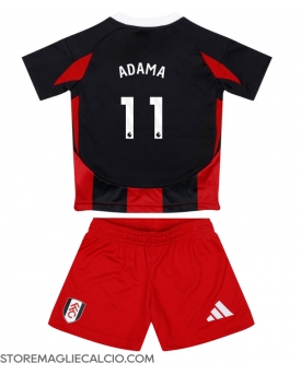 Fulham Adama Traore #11 Maglia Gara Trasferta Repliche 2024-25 Bambino Maniche Corte